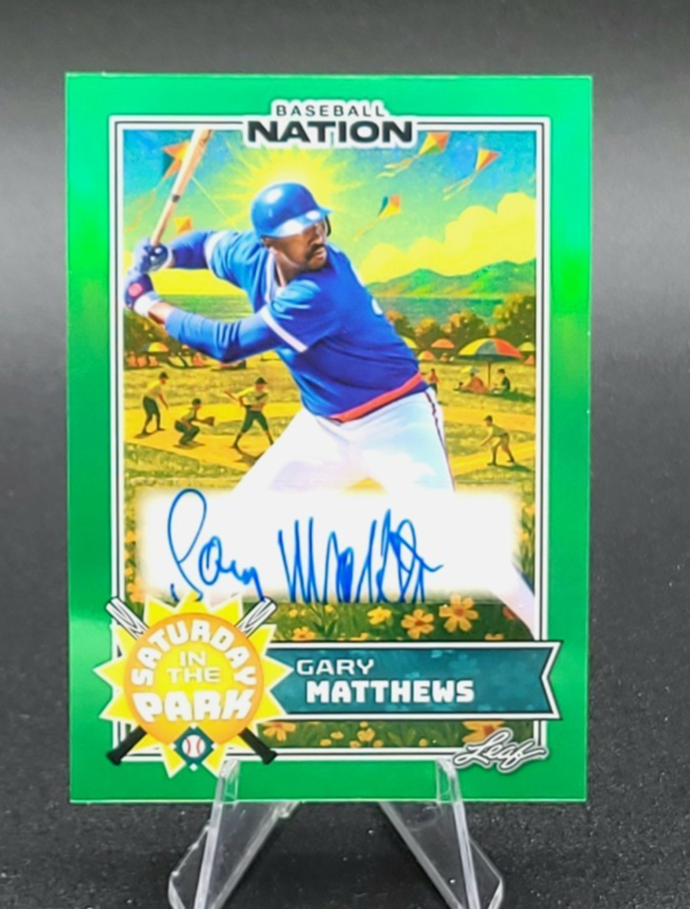 2025 Gary Matthews 1/5 Saturday in the Park Auto RARE Chicago Cubs ROY "Sarge"